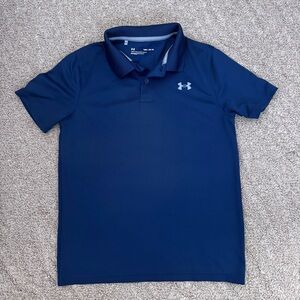 Under Armour Boys Performance Polo Shirt Med blue